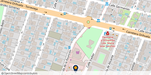 Mapa de situación: Av. Asunción 7, Centro Comercial Filton, Torrevieja