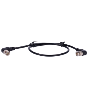 Marca Blanca BNC1-60-DL Cable coaxial RG59 - Doble Conector macho BNC en codo - 60 cm de longitud - Vídeo - Bajas