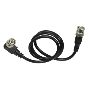 Marca Blanca BNC1-60-L Cable coaxial RG59 - Conector BNC macho en codo - Conector BNC macho recto - 60 cm de longitud