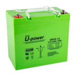 Upower BATT-1255-U Upower - Batería recargable - Tecnología plomo ácido AGM - Voltaje 12 V - Capacidad 55 Ah -