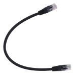 Safire UTP6-H-03BK Cable UTP - Ethernet - Conectores RJ45 - Categoría 6 - 0,3 m - Color negro