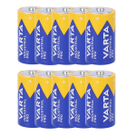 Upower 10XBATT-LR20-F Varta - Pila alcalina LR20 - Pack de 10 unidades - Voltaje 1.5 V - Capacidad nominal 15000 mAh