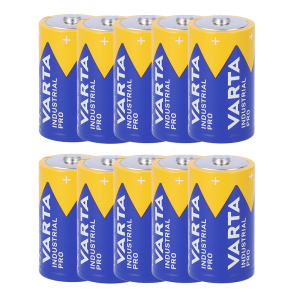 Upower 10XBATT-LR20-F Varta - Pila alcalina LR20 - Pack de 10 unidades - Voltaje 1.5 V - Capacidad nominal 15000 mAh