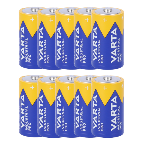 Upower 10XBATT-LR20-F Varta – Pila alcalina LR20 – Pack de 10 unidades – Voltaje 1.5 V – Capacidad nominal 15000 mAh