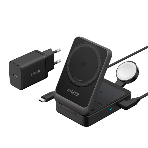 Anker ANK-2557-3-IN-1-B Cargador inalámbrico 3 en 1 Anker Tecnología Magsafe Carga
