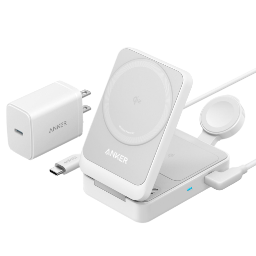 Anker ANK-2557-3-IN-1-W Cargador inalámbrico 3 en 1 Anker Tecnología Magsafe Carga