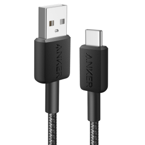 Anker ANK-322-USBA-USBC-90-B Cable USB2.0 USB-A a USB-C Cable de nylon trenzado Longitud