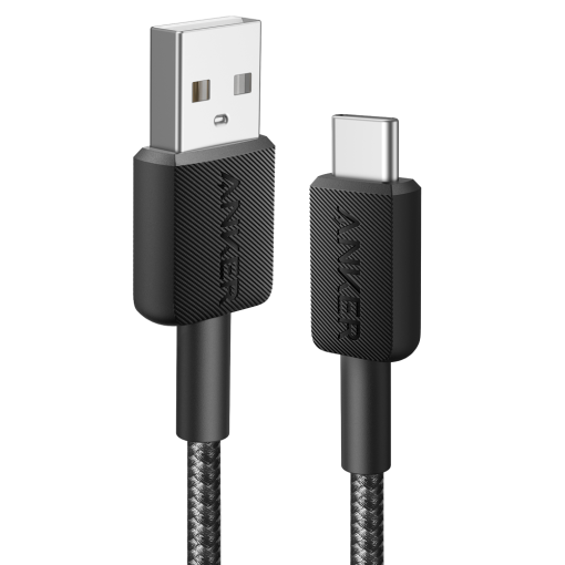 Anker ANK-322-USBA-USBC-90-B Cable USB2.0 USB-A a USB-C Cable de nylon trenzado Longitud