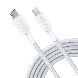 Anker ANK-322-USBC-LGT-300-W Cable USB2.0 USB-C a Lightning Cable de nylon trenzado
