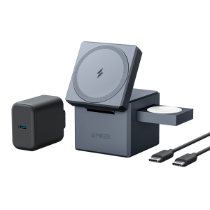 Anker ANK-CUBE-3-IN-1-G Estacion de carga inalámbrica 3 en 1 Tecnología Magsafe