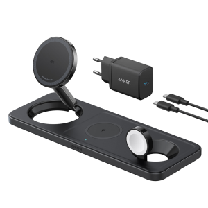 Anker ANK-PWCHARGER-3-IN-1-B Cargador inalámbrico 3 en 1 Anker Tecnología MagGo Carga