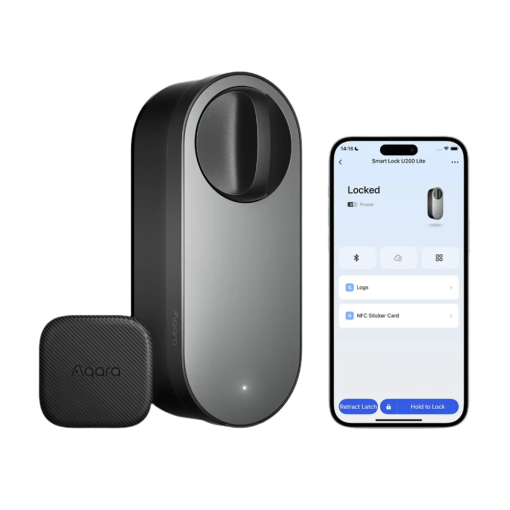 Aqara AQ-U200-LITE-KIT-B Cerradura inteligente U200 Lite Gris Desbloqueo exterior