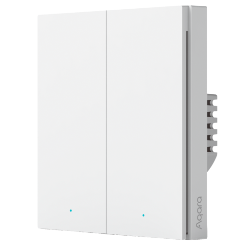 Aqara AQ-WS-EUK02 Interruptor Inteligente de Pared H1 Controla 2 circuitos de luz