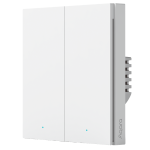Aqara AQ-WS-EUK04 Interruptor Inteligente de Pared H1 Controla 2 circuitos de luz