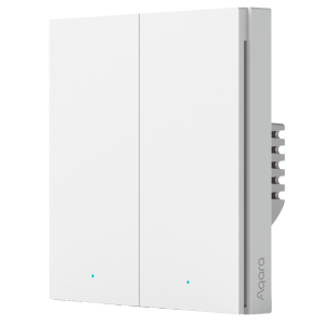Aqara AQ-WS-EUK04 Interruptor Inteligente de Pared H1 Controla 2 circuitos de luz