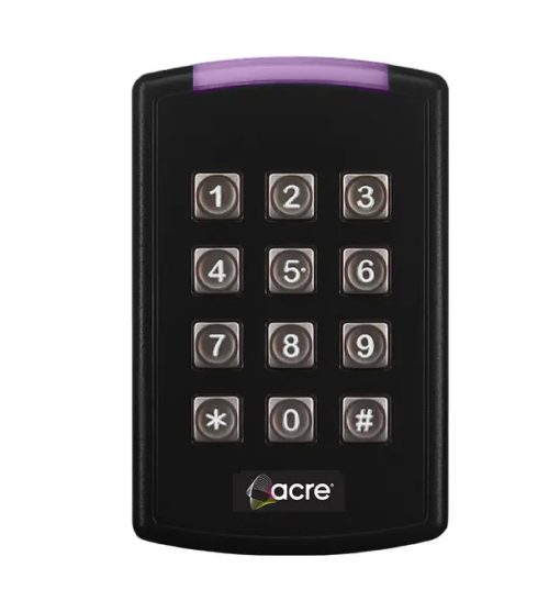 Acre AT25-6WS-W Lector de control de accesos con teclado capacitivo para autenticación