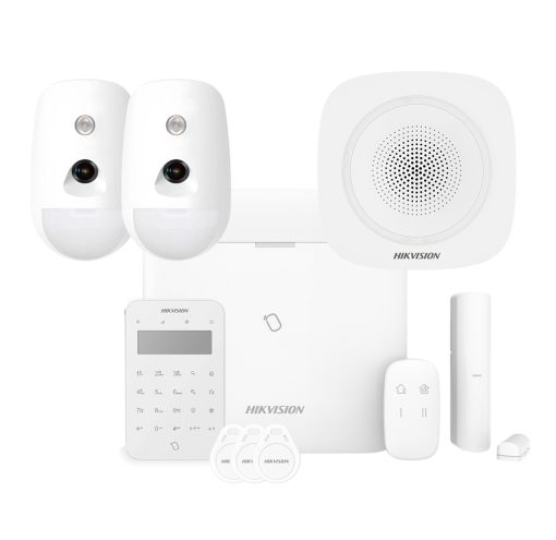 Hikvision AX AXPRO-96-2CAM-M-K-S-R Kit Axpro 868MHz 96 zonas Hikvision Panel + 2x Pircam