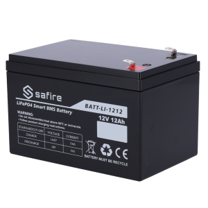 Safire BATT-LI-1212 Batería recargable - Litio LiFePO4 - Tensión 12V - Capacidad 12Ah - 3000 ciclos - 151 (An) x