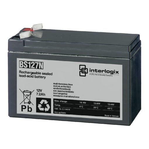 Kidde Commercial BS127N Batería de plomo sellada de 12V/7,2A/h. | Sin mantenimiento
