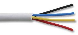 Bysecur BSC01249 Bobina 100 m de Cable de Alarma de 4 hilos | Cable 4 hilos
