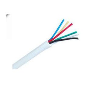 Bysecur BSC03017 Bobina 100 m de Cable de Alarma de 6 hilos | ( 4 x 0, 22 + 2 x 0,75 mm)