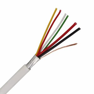 Bysecur BSC21546 Rollo 100m de cable flexible 6 hilos apantallado libre halógenos | (6x0