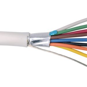 Bysecur BSC21547 Rollo 100m de cable flexible 8 hilos apantallado | libre halógenos (8x0