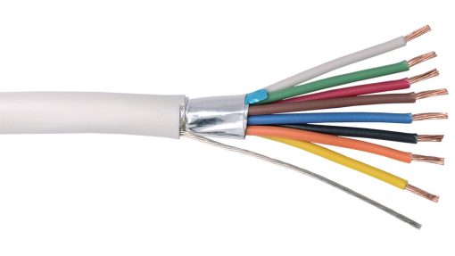 Bysecur BSC21547 Rollo 100m de cable flexible 8 hilos apantallado | libre halógenos (8×0
