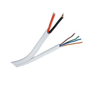 Bysecur BSC27226 Bobina 100 m de Cable de Alarma Siamés de 6 hilos | ( 4 x 0, 22 + 2 x 0