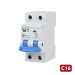 Marca Blanca BX7B-63N-16A-2P Interruptor magnetotérmico - Corriente nominal 16A - 2 polos (instalaciones monofásicas) -