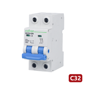 Marca Blanca BX7B-63N-32A-2P Interruptor magnetotérmico - Corriente nominal 32A - 2 polos (instalaciones monofásicas) -