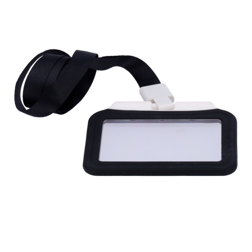 OEM CARD-HOLDER-H-BLACK Porta-tarjetas RFID Disposición horizontal Formato CR80: 85 (An)