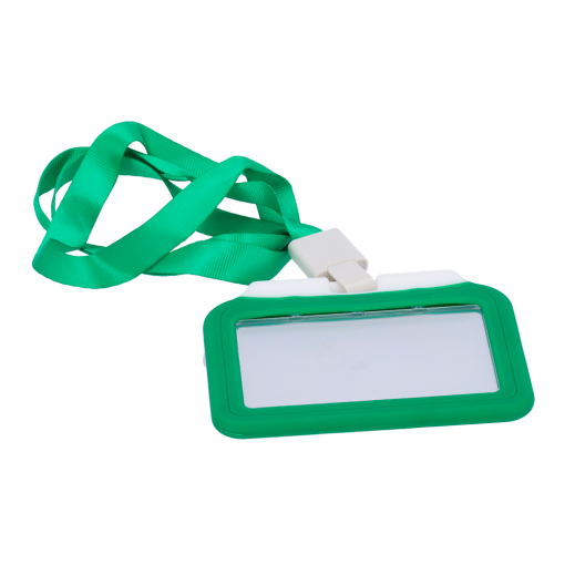 OEM CARD-HOLDER-H-GREEN Porta-tarjetas RFID Disposición horizontal Formato CR80: 85 (An)