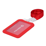 OEM CARD-HOLDER-V-RED Porta-tarjetas RFID Disposición vertical Formato CR80: 54 (An) × 85