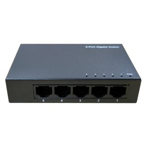 DrNET CSGE05 - Switch Gigabit Ethernet no gestionado de 5 puertos para escritorio o pared