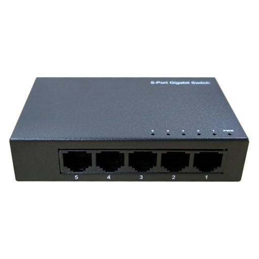 DrNET CSGE05 – Switch Gigabit Ethernet no gestionado de 5 puertos para escritorio o pared