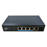 DrNET CSGE06S-4P-60W - Switch Lite Managed Gigabit PoE de 6 puertos: 4 puertos PoE 10/100/1000 Mbps, 1 puerto