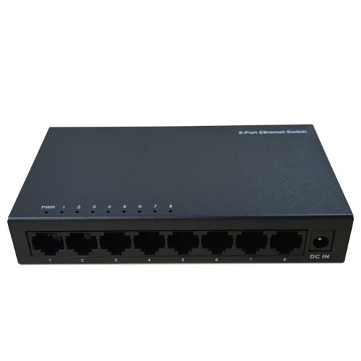 DrNET CSGE08 – Switch Gigabit Ethernet no gestionado de 8 puertos para escritorio o pared