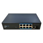 DrNET CSGE10S-8P-120W - Switch Lite Managed Gigabit PoE de 10 puertos: 8 puertos PoE 10/100/1000 Mbps, 1 puerto
