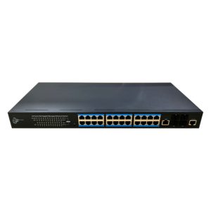 DrNET CSGE28L3-24P-370W - Switch L3 Managed Gigabit PoE de 28 puertos: 24 puertos PoE Gigabit y 4 puertos SFP+ 10