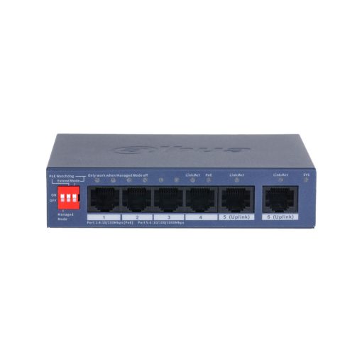 Dahua DH-CS4006-4ET2GT-36 Switch PoE gestionable cloud Dahua de 6 puertos