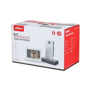 Dahua DHI-KTP05(F)/DHI-VTO3222E-P/DHI-VTH2621GW-WP Kit de videoportero IP Dahua para villa