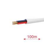 Hikvision DS-1AC4AUC1 White 100m 4 conductores de señal - Conductor Cobre desnudo (99,95%) - Cubierta PVC de gran flexibilidad