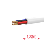Hikvision DS-1AC6AUC1 White 100m 6 conductores de señal - Conductor Cobre desnudo (99,95%) - Cubierta PVC de gran flexibilidad