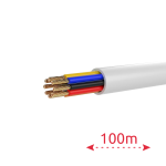 Hikvision DS-1AC8AUC1 White 100m 8 conductores de señal - Conductor Cobre desnudo (99,95%) - Cubierta PVC de gran flexibilidad
