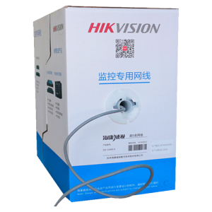 Hikvision DS-1LN5E-E/E Hikvision cable UTP categoría 5E - Conductor OFC, 99,5% cobre - Aislamiento HDPE - Bobina de