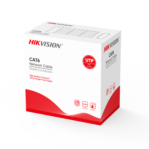 Hikvision DS-1LN6-UE-W Hikvision cable UTP categoría 6 - Conductor OFC, 99,5% cobre - Diámetro 24 AWG-0,53mm -