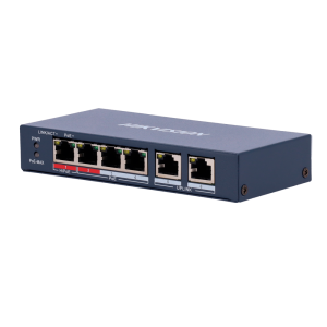 Hikvision DS-3E0106HP-E Switch POE 4 puertos no administrado 100Mbps Diseño