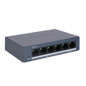 Hikvision DS-3E0106MP-E/M Switch POE no administrado Fast Ethernet de 4 puertos 100Mbps