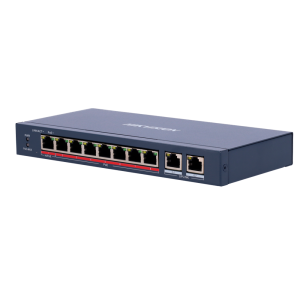 Hikvision DS-3E0310HP-E Switch PoE Hikvision 8 puertos 10/100 Mbps PoE + 2 Gigabit RJ45 1